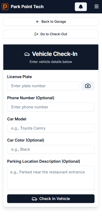 Vehicle Check-In